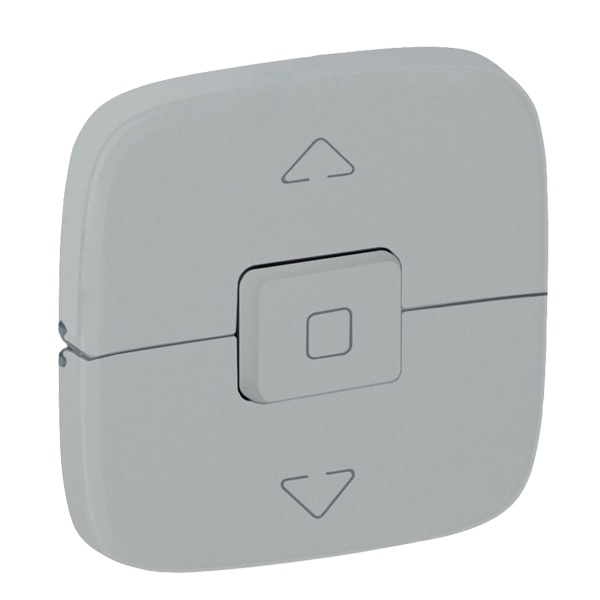 Лицевая панель для выключателя жалюзи и рольставней Valena ALLURE Legrand, алюминий