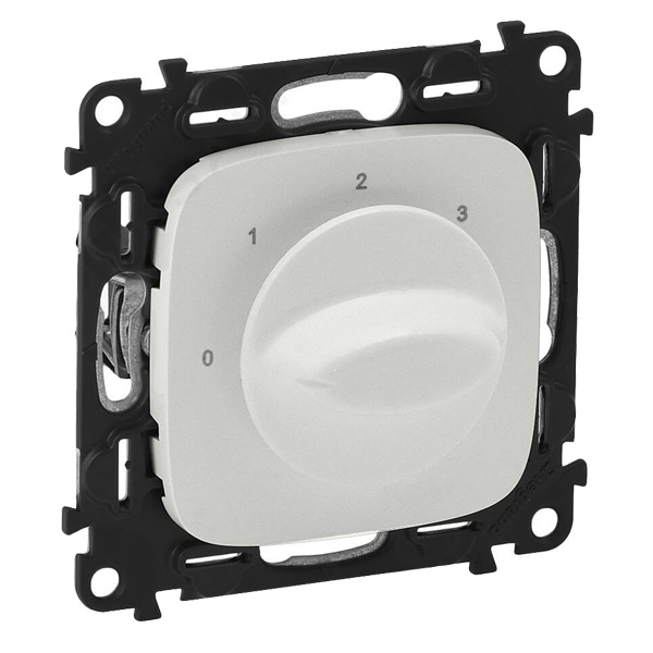 Выключатель вентилятора 4-позиционный с накладкой ALLURE Legrand Жемчуг