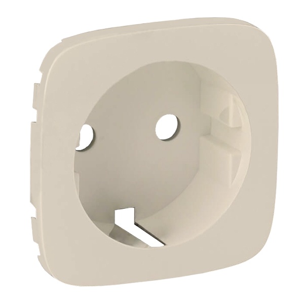 Лицевая панель розетки 2К+З Valena ALLURE Legrand, слоновая кость (бежевый)