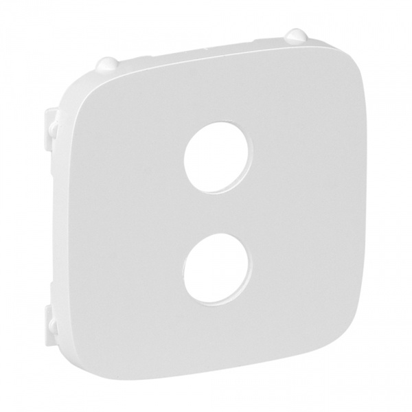 Лицевая панель для аудиорозетки (банан) одиночной Valena ALLURE Legrand, белый