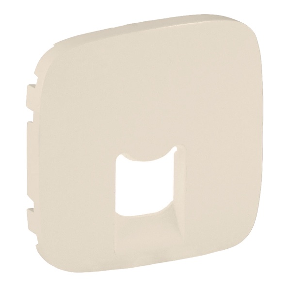Лицевая панель для одиночных телефонных/информационных розеток Valena ALLURE Legrand, слоновая кость (бежевый)