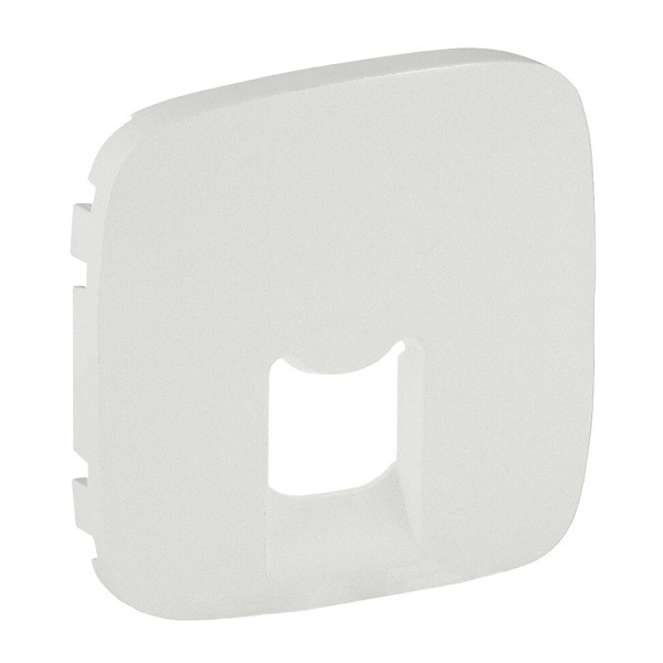 Лицевая панель для одиночных телефонных/информационных розеток Valena ALLURE Legrand, жемчуг