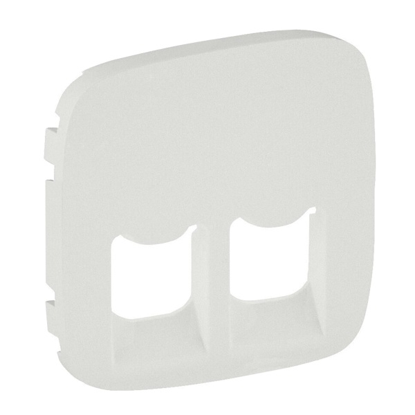 Лицевая панель для двойных телефонных/информационных розеток Valena ALLURE Legrand, жемчуг