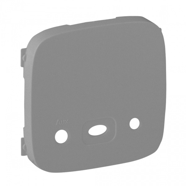 Лицевая панель для аудио-входа Valena ALLURE Legrand, алюминий