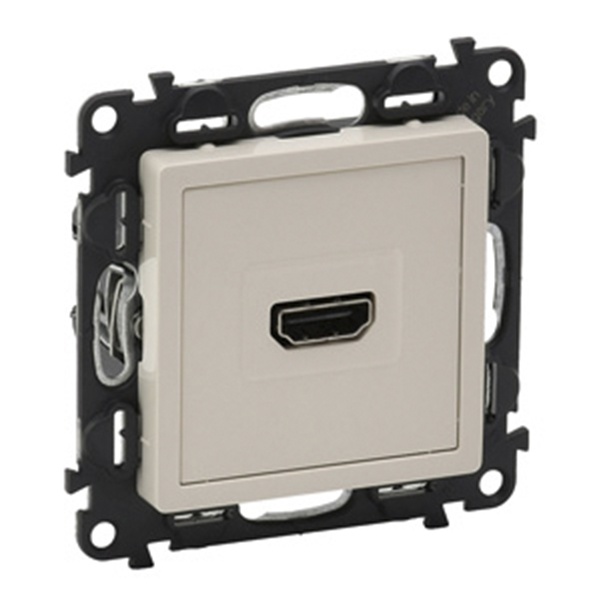 Розетка HDMI с накладкой Legrand Life слоновая кость (бежевый)