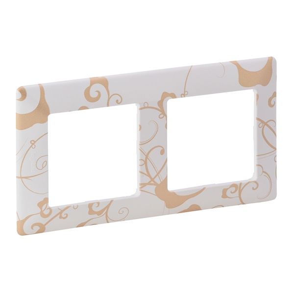 Рамка Legrand Valena LIFE 2 поста универсальная ампир белый