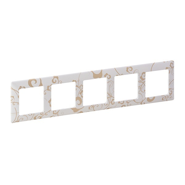 Рамка Legrand Valena LIFE 5 постов универсальная ампир белый