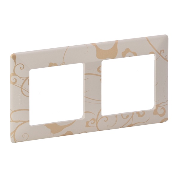 Рамка Legrand Valena LIFE 2 поста универсальная ампир бежевый