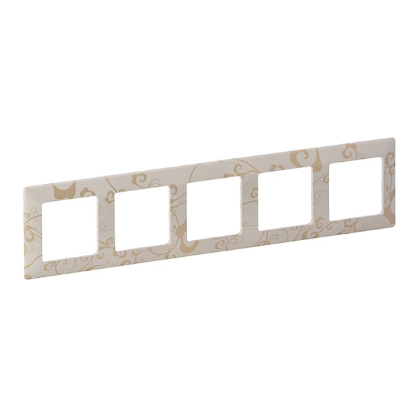Рамка Legrand Valena LIFE 5 постов универсальная ампир бежевый