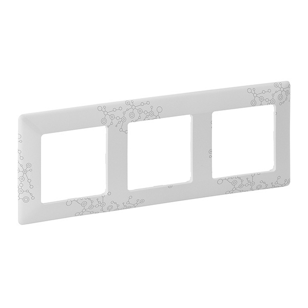 Рамка Legrand Valena LIFE 3 поста универсальная эл грей