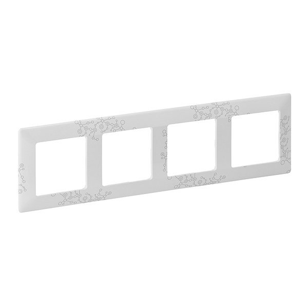 Рамка Legrand Valena LIFE 4 поста универсальная эл грей
