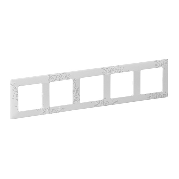 Рамка Legrand Valena LIFE 5 постов универсальная эл грей