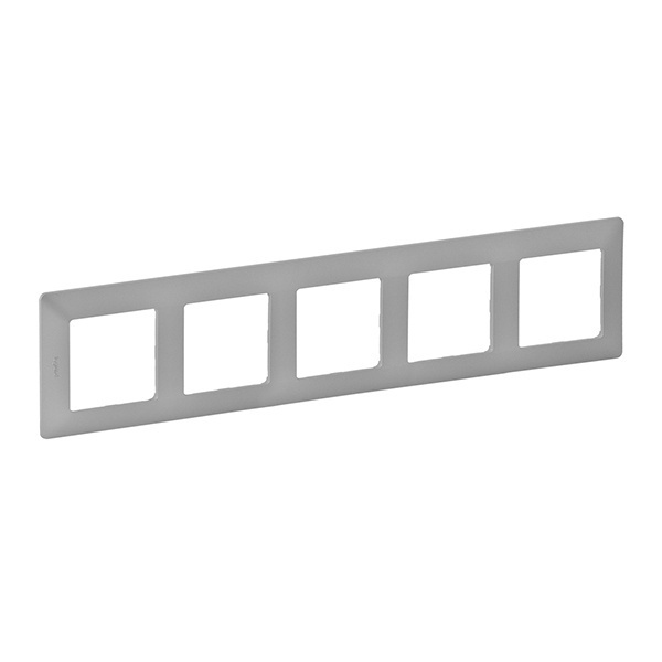 Рамка Legrand Valena LIFE 5 постов универсальная алюминий