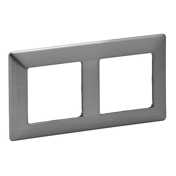 Рамка Legrand Valena LIFE 2 поста универсальная сталь