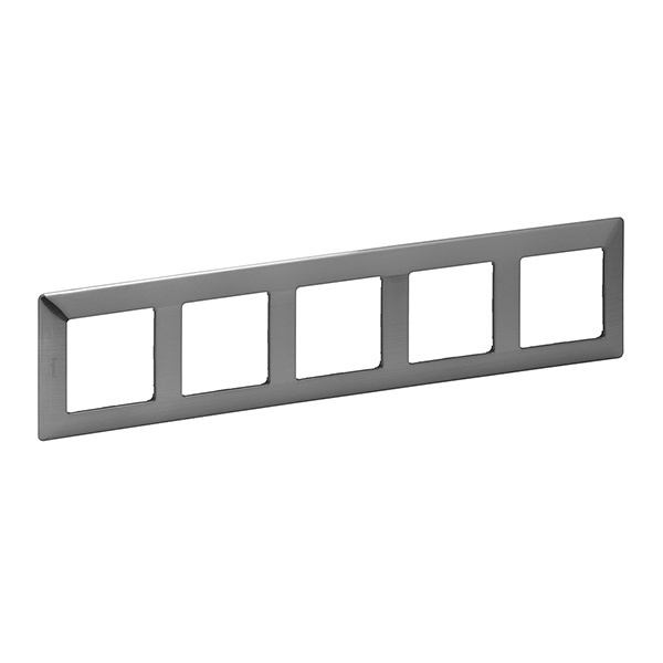 Рамка Legrand Valena LIFE 5 постов универсальная сталь
