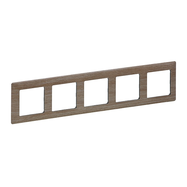 Рамка Legrand Valena LIFE 5 постов универсальная светлое дерево
