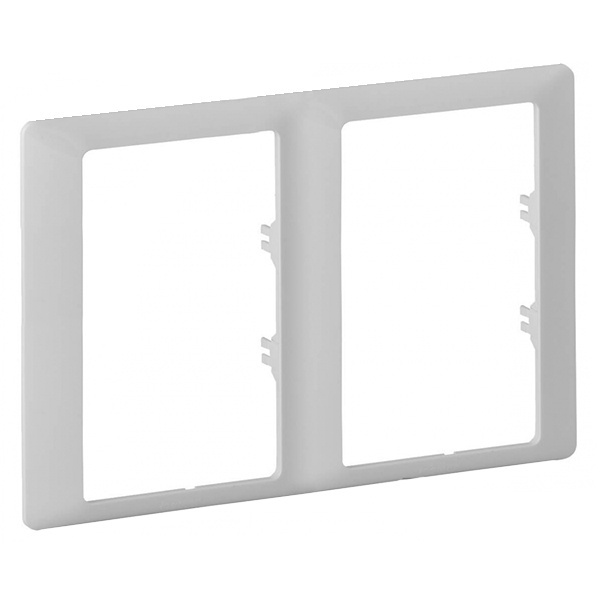 Рамка Legrand Valena LIFE для двойных розеток 2-постовая белая