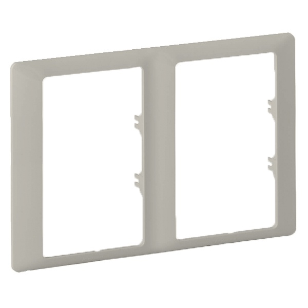 Рамка Legrand Valena LIFE для двойных розеток 2-постовая слоновая кость (бежевый)