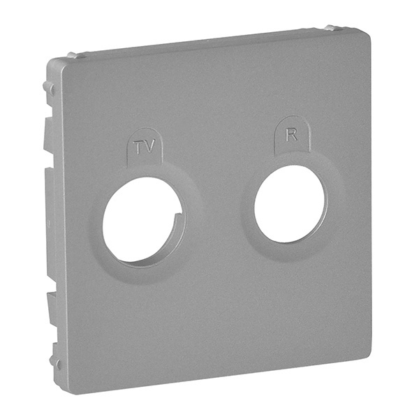 Лицевая панель розетки TV-R Valena LIFE Legrand, алюминий