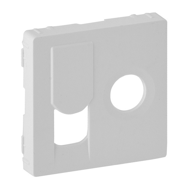 Лицевая панель розетки TV-RJ45 Valena LIFE Legrand, белый