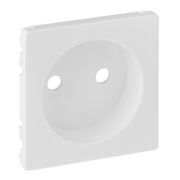 Лицевая панель силовой розетки 2К без заземления Valena LIFE Legrand, белый