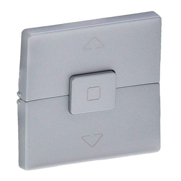 Лицевая панель для выключателя жалюзи и рольставней Valena LIFE Legrand, алюминий