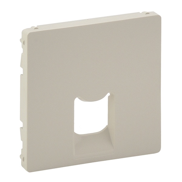 Лицевая панель для одиночных телефонных/информационных розеток Valena LIFE Legrand, слоновая кость (бежевый)