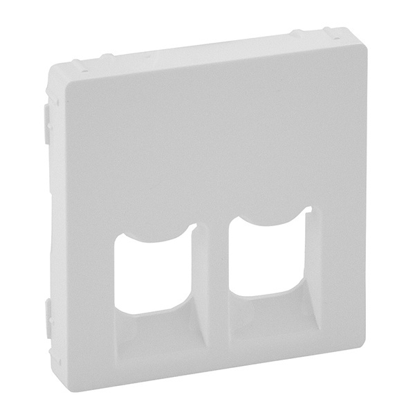 Лицевая панель для двойных телефонных/информационных розеток Valena LIFE Legrand, белый