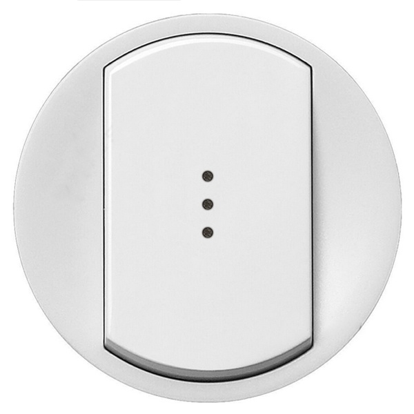 Накладка выключателя с подсветкой Legrand Celiane белая