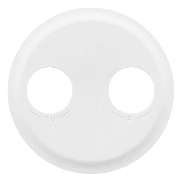 Накладка телевизионной розетки Legrand Celiane TV-FM белая