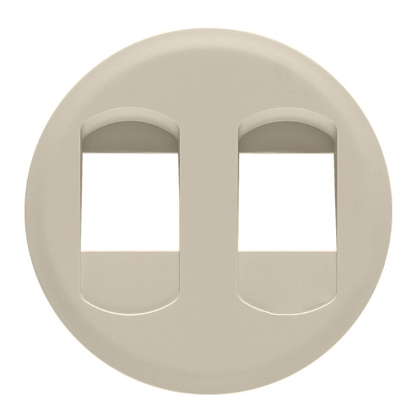 Накладка двойной акустической розетки Legrand Celiane слоновая кость (бежевый)
