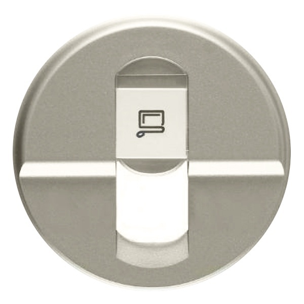 Накладка компьютерной розетки RJ45 Legrand Celiane титан