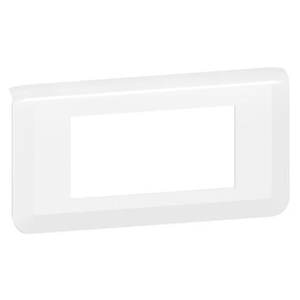 Рамка Legrand Mosaic 4 модуля горизонтальная белая