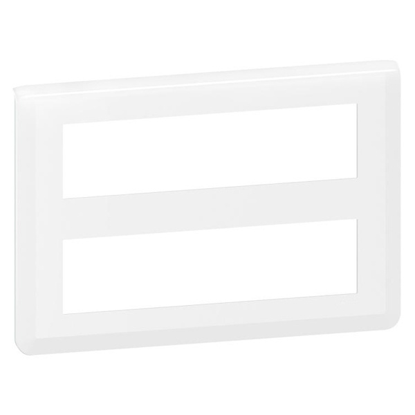 Рамка Legrand Mosaic 2х8 модулей белая
