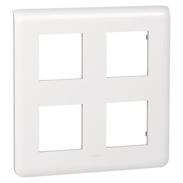 Рамка Legrand Mosaic 2х2х2 модуля белая