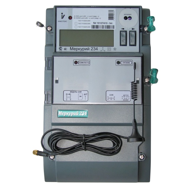 Электросчетчик Меркурий 234 ARTMX2-03 PBR.R 3*230/400В 5(10)А 0,2S/0.5 многотарифный 2*RS-485 ЖКТ