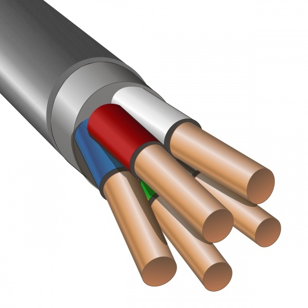 Кабель силовой Конкорд NYM 5х1,5 медный круглый ГОСТ 31996