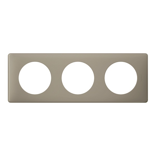 Рамка Legrand Celiane 3 поста грэй перкаль