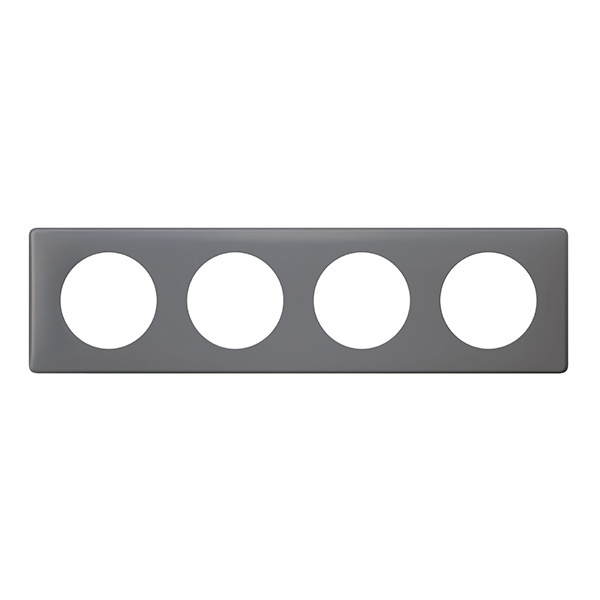 Рамка Legrand Celiane 4 поста фиолетовая перкаль