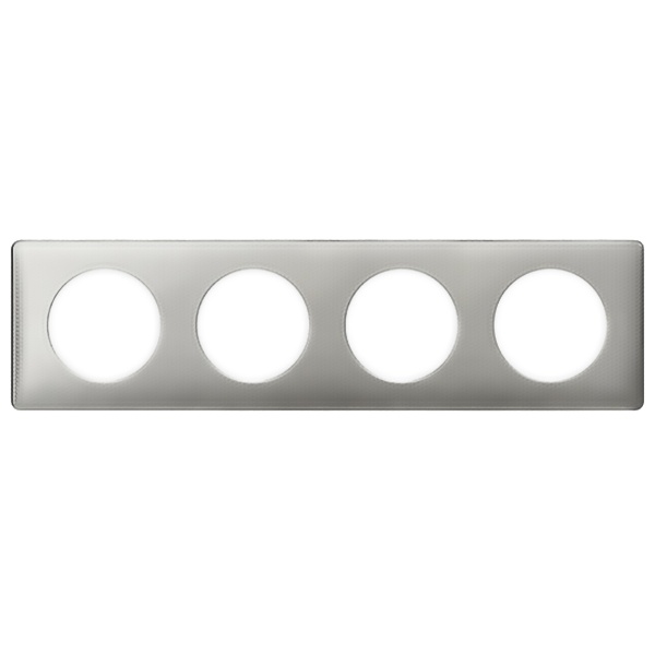 Рамка Legrand Celiane 4 поста сильвер пунктум