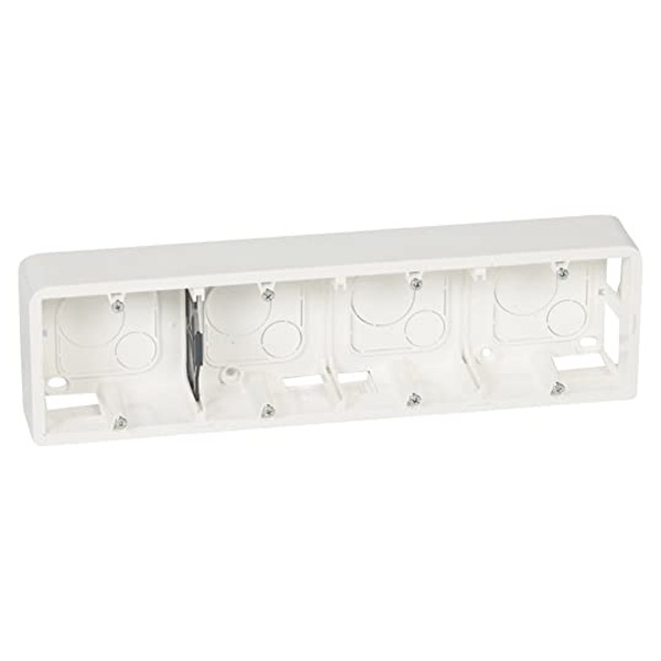 Коробка для накладного монтажа Legrand Mosaic 10 или 4х2 модуля высота 40мм