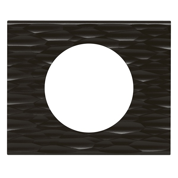 Рамка Legrand Celiane 1 пост сorian черный рифленый