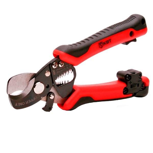 Ножницы КВТ кабельные MC-04 Профи для резки проводов до 11мм и зачистки диаметром 0,5-6 мм2