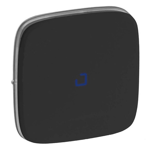 Лицевая панель для выключателя с подсветкой Valena ALLURE Legrand, антрацит