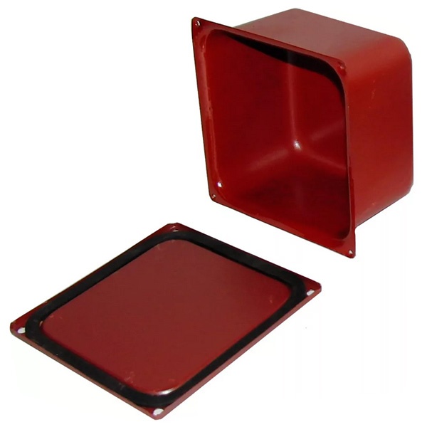 Коробка У-996 протяжная металлическая 200х200х101 мм с уплотнителем IP54