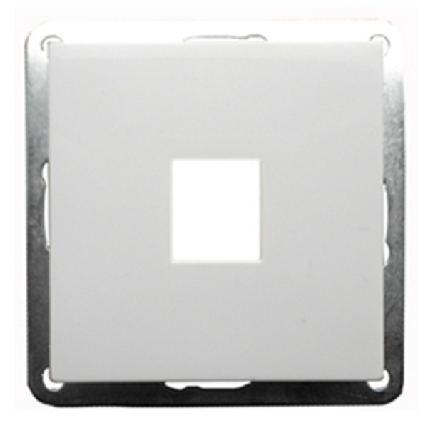 Накладка Экопласт для RJ-разъема на 1 вход без разъема LK60, белый