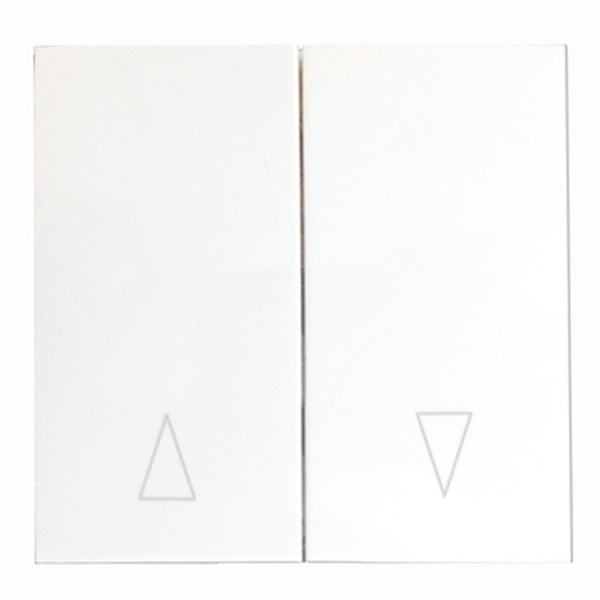 Клавиша выключателя 2-кл для жалюзи Экопласт LK60, белый