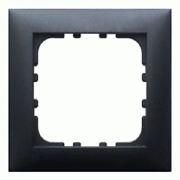 Рамка 1-постовая Экопласт LK60, черный бархат