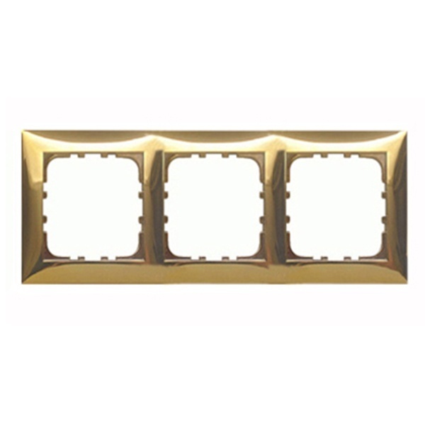 Рамка 3-постовая Экопласт LK60, золото
