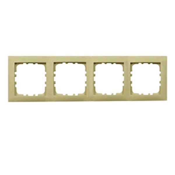 Рамка 4-постовая Экопласт LK60, бежевый